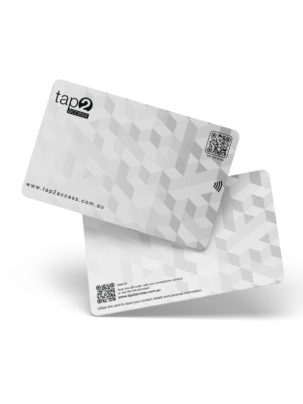 BUSINESS NFC CARD WHITE TAP2ACCESS